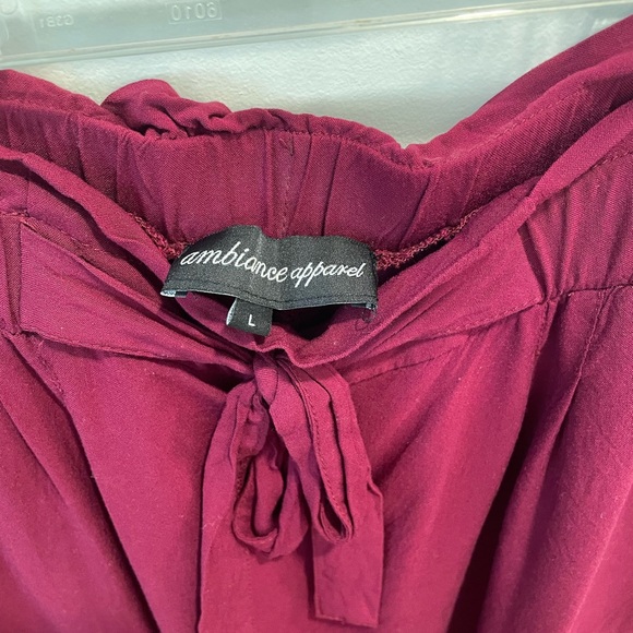 ankle length pants with elastic waist - Picture 2 of 7